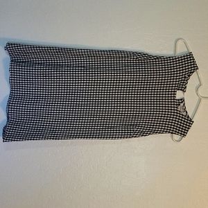 Black and white checkered dress